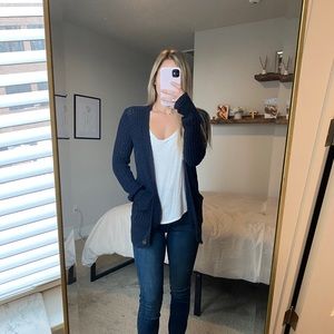 Navy Hollister cardigan